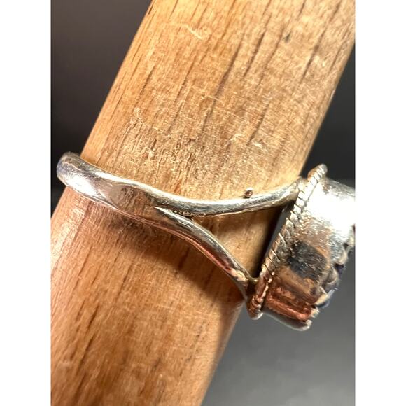 Blue kyanite sterling silver teardrop ring size 5 - Picture 12 of 16